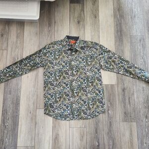 Tallia Paisley Men's Button Up Shirt